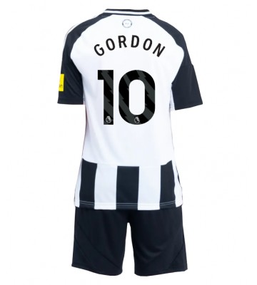 Newcastle United Anthony Gordon #10 Hemmakläder Barn 2024-25 Kortärmad (+ Korta byxor)